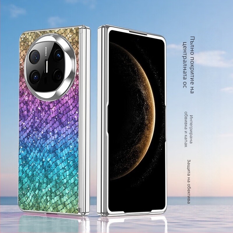 Калъф за Huawei MateX6 с електроплатени панти, пълна защита, антипад