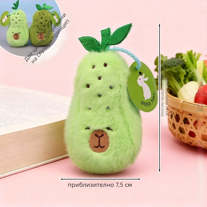 Плюшен ключодържател капибара – супер мек плюш, пълнеж PP памук, за възраст 14+