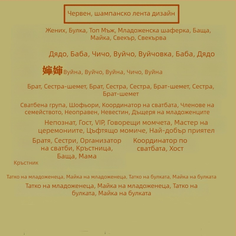 Сватбен корсаж за младоженци – пълен комплект за семейството, корейски стил, Код на продукт: Beautiful lady 230131, Марка: Other, Внос: Не