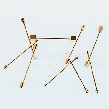 Колар пин за мъже, меден, електроплатиран, марка Lepton/Starton, персонализируем