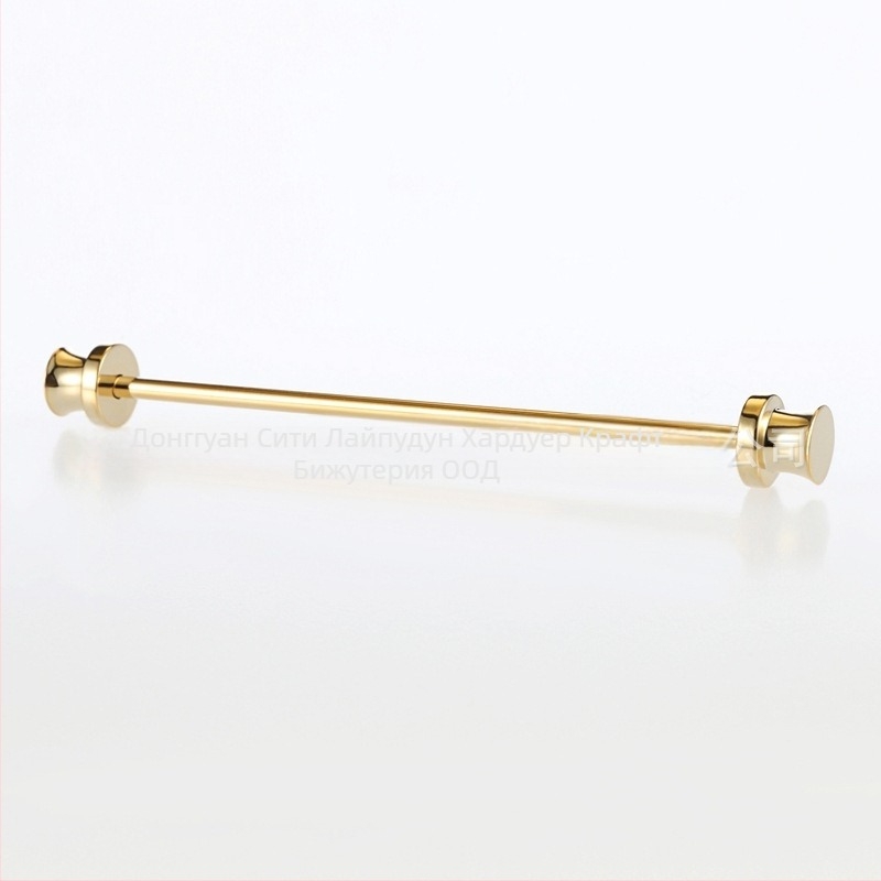 Колар пин за мъже, меден, електроплатиран, марка Lepton/Starton, персонализируем