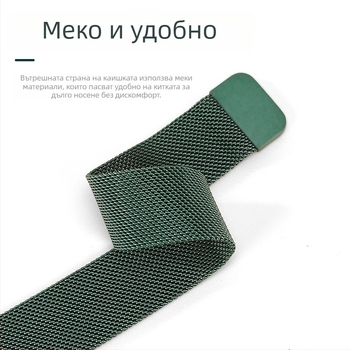 Apple Watch Milanese каишка от неръждаема стомана с магнитна катарама, произход Шънжен, зима 2024, универсален стил за градски живот