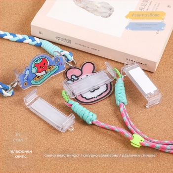 Акрилен клип за гръб на телефон - хидравлично формован, възможност за персонализиране, унисекс, многофункционален аксесоар