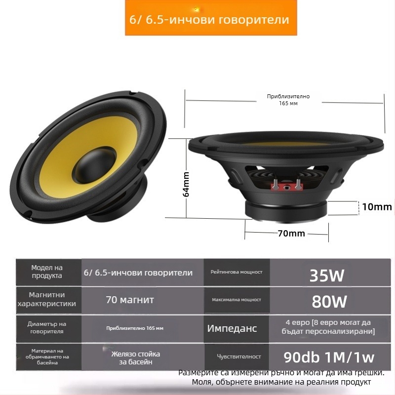 Автомобилен бас рупор • модел: Bass horn • импеданс: 4 Ω • пикова мощност: 35–300 W • диафрагма: железо-бор