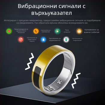 OHC T21 смарт пръстен с нивото на кислород в кръвта, пулс, HRV, следене на съня и калории