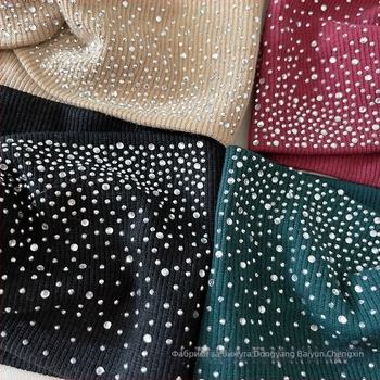 Дамска лента за глава от плат с каре модел и стил панделка