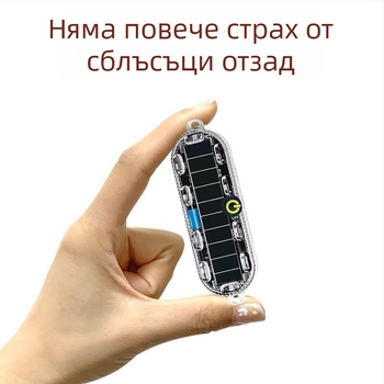 Соларен предупредителен строб светло за автомобили и камиони – водоустойчиво, модел Small oval solar strobe light, напрежение 3.7V, мощност 3W, материал PC LED солар