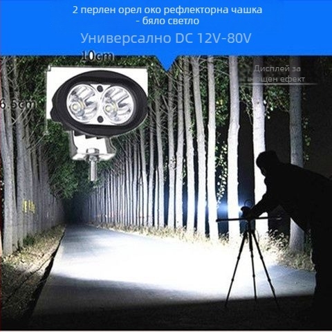 LED фар прожектор за електрически мотоциклети, велосипеди и триколки, външен монтаж
