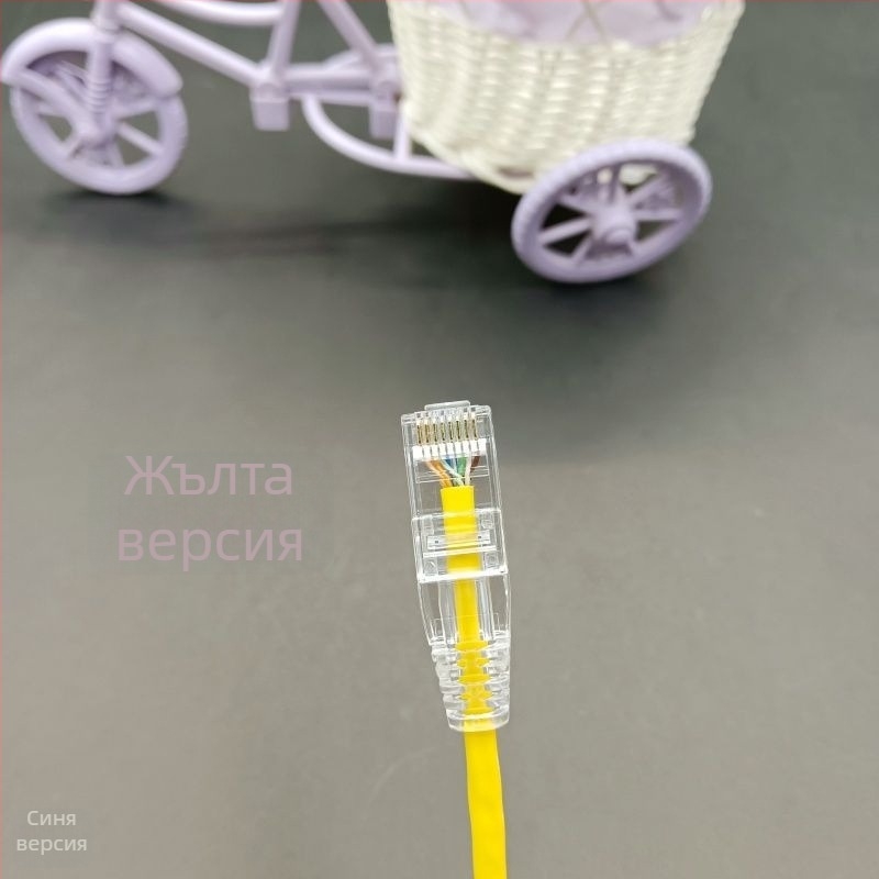 CAT6A мека екранирана гигабитова патч кабел за компютър/рутер/сървърна стая