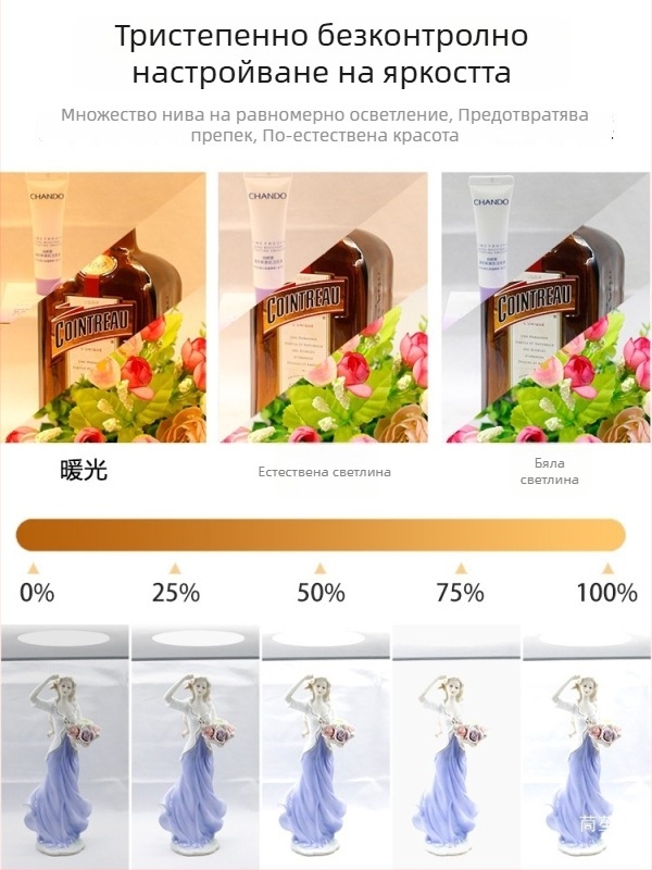 LED светлинна кутия за снимки на бижута с мека светлина за видеозаснемане