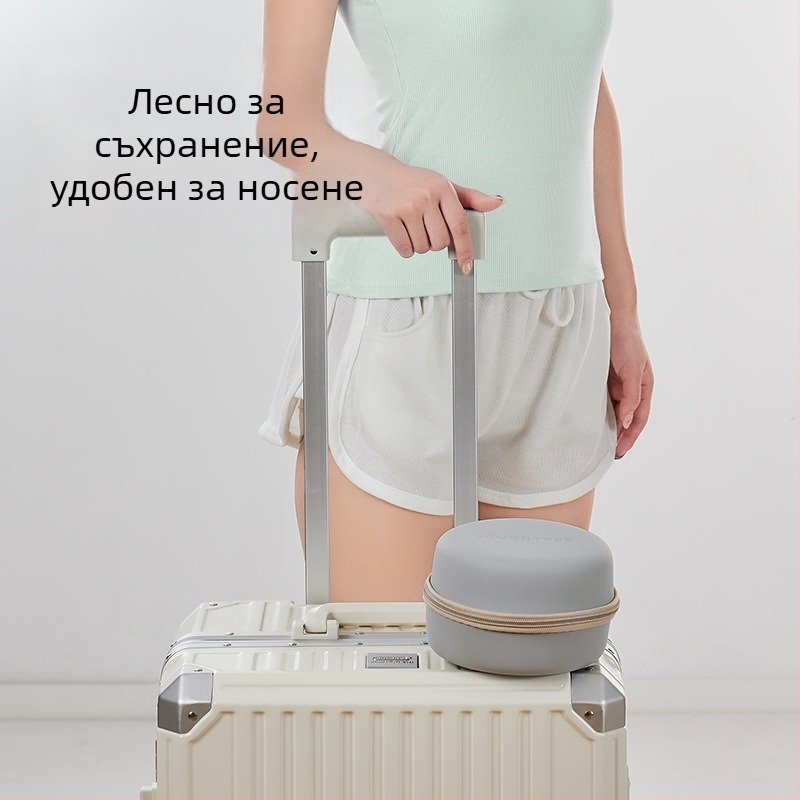 Пътуваща U-образна възглавничка за шия с паметна пяна и полиестерен калъф – за самолет и кола, преносима опора за шийния прешлен