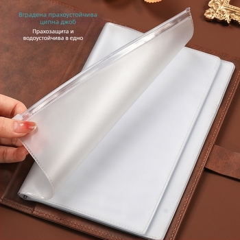 Папка за разписки – мек кожен фолдър за фактури, персонализиране с лого