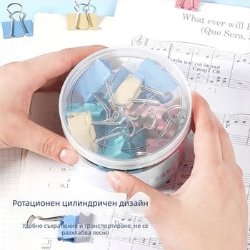 Wengu метален клип за офис, куха конструкция, форма на опашка