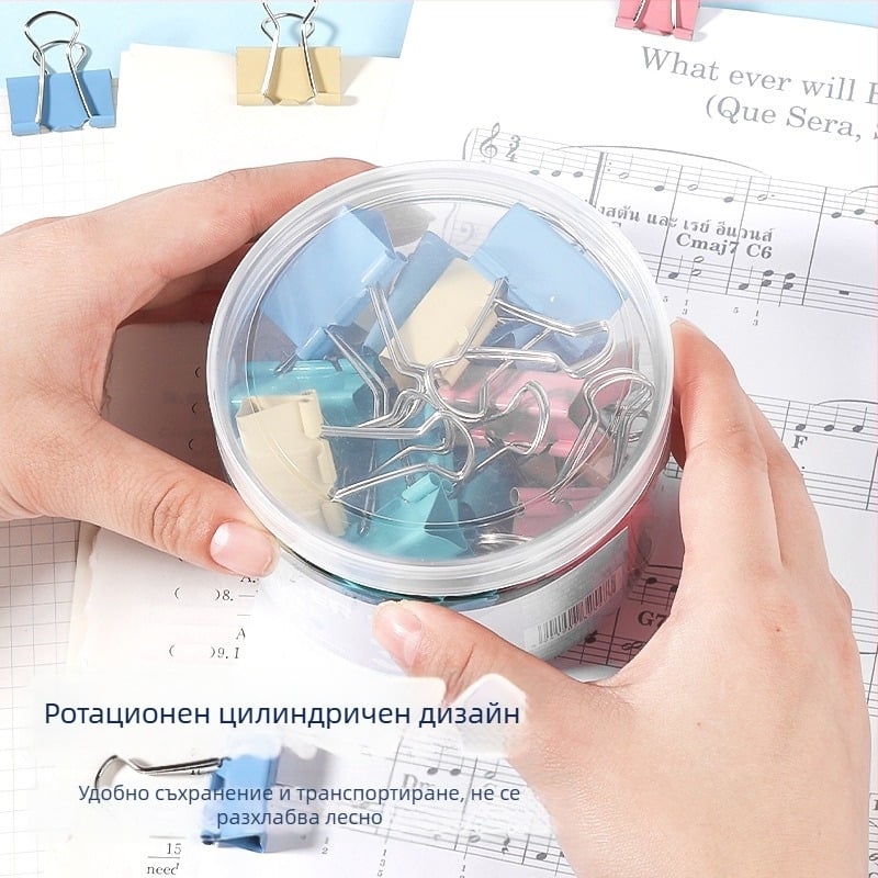 Wengu метален клип за офис, куха конструкция, форма на опашка