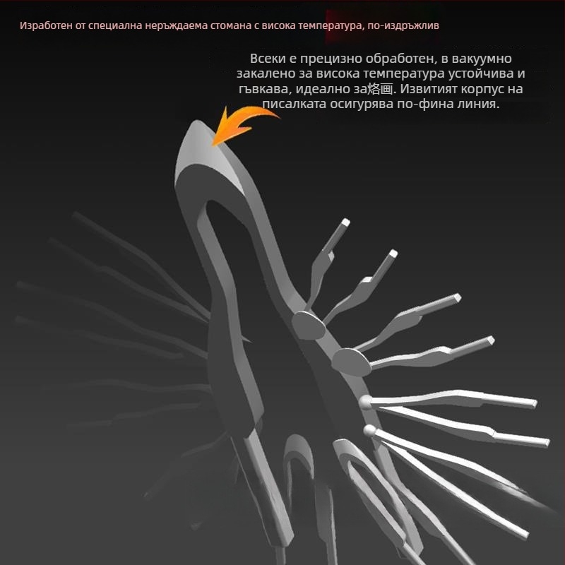 Професионален пирографичен връх за писалка – електрически загряващ връх за гравиране и ренериране
