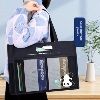 Арт чанта за съхранение Beiduome — Oxford плат, цип, карикатурен дизайн