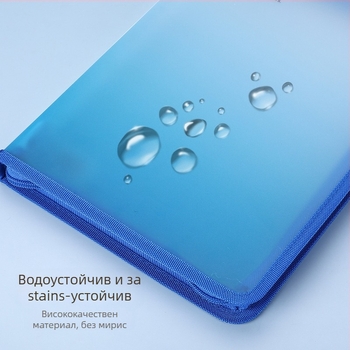 Прозрачна документна чанта с цип – портативна, PP материал, марка Uyi, стил ZIP