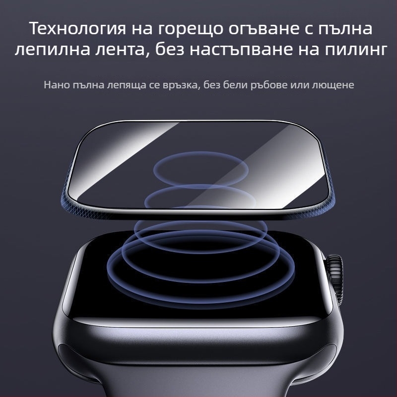Apple Watch серия 7–10 защитно закалено стъкло за екран