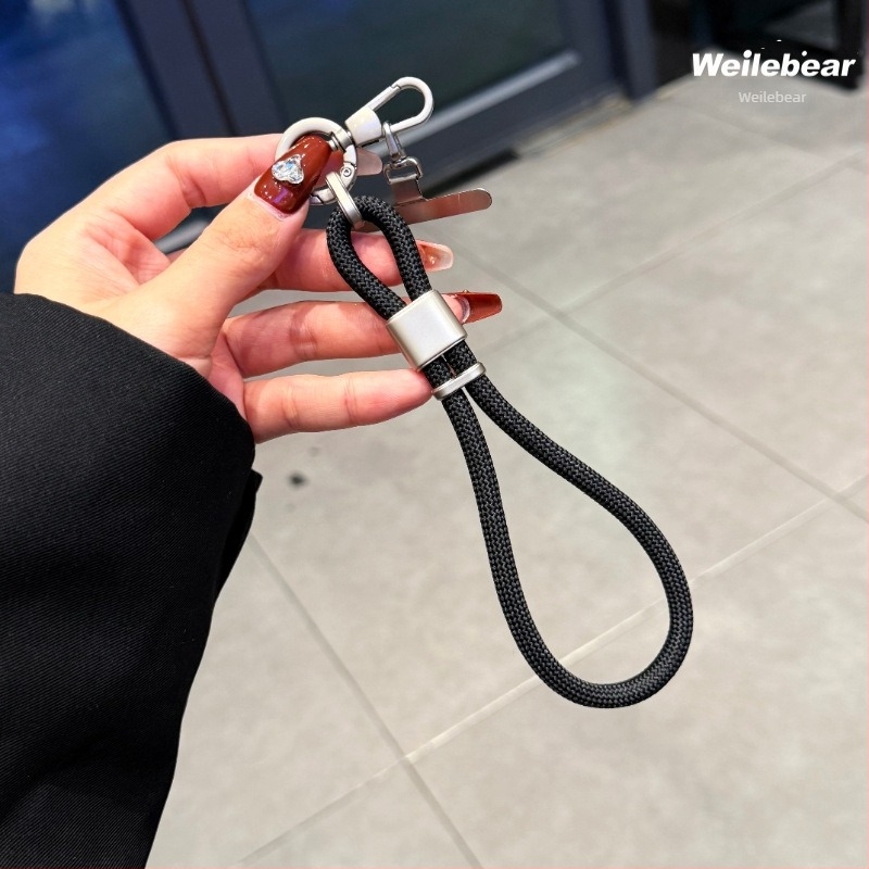 Телефонна каишка за китка с антикрадна защита, регулируема къса лента, дебел и здрав пластмасов материал, женски стил