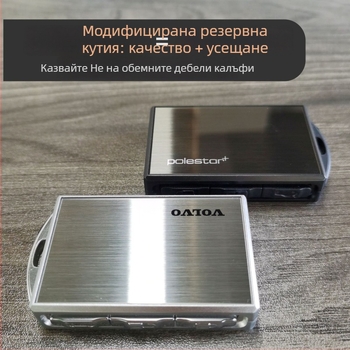 Корпус за ключодържател Volvo от сплав, съвместим с XC60, S90, S60, XC40, XC90, V60 и V90, луксозен дизайн