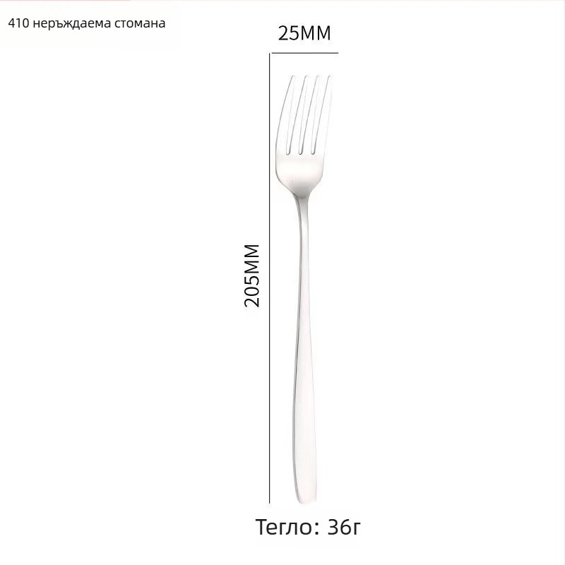 Комплект прибори за хранене от 304 неръждаема стомана, корейски стил, огледално полирани, възможност за лого