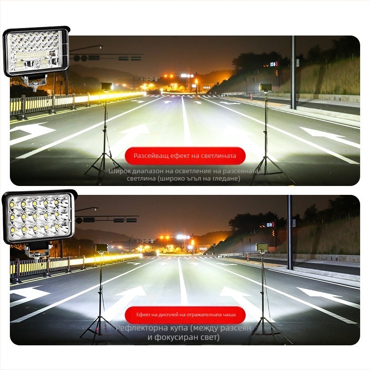 LED автомобилен прожектор, универсална съвместимост, 400W, 12-80V, 5A, водоустойчив корпус