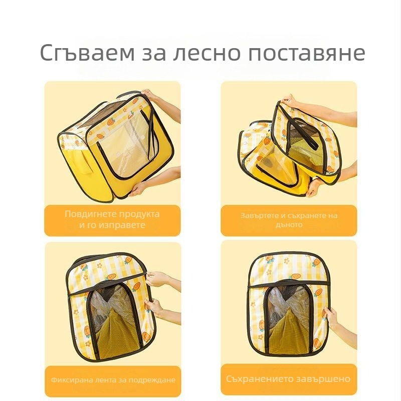 Компактна сушилна кутия за домашни любимци, с малък сешоар и торба за сушене za котки и кучета, сушене след къпане