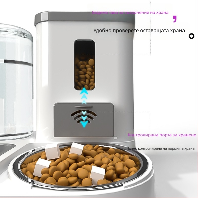 Комплект котешки принадлежности за начинаещи: пълен набор от котешки тоалетни кутии и купи за храна, PVC материал, марка Orange tail, без внос