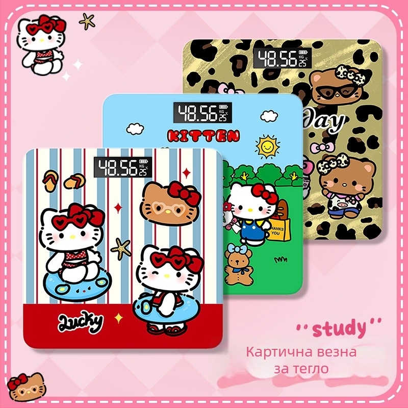 Електронна везна, карикатурен стил, батерийно захранване, максимален капацитет 180 кг