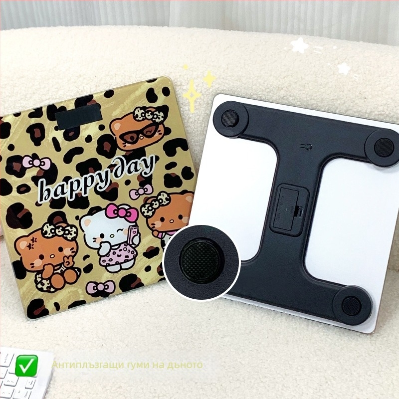 Електронна везна, карикатурен стил, батерийно захранване, максимален капацитет 180 кг