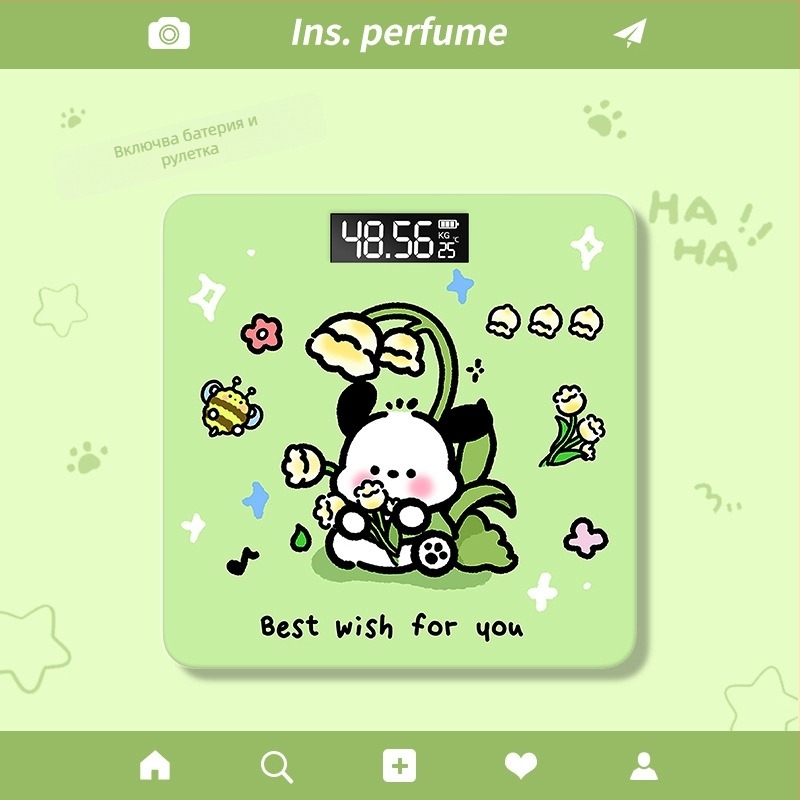 Електронна везна, карикатурен стил, батерийно захранване, максимален капацитет 180 кг