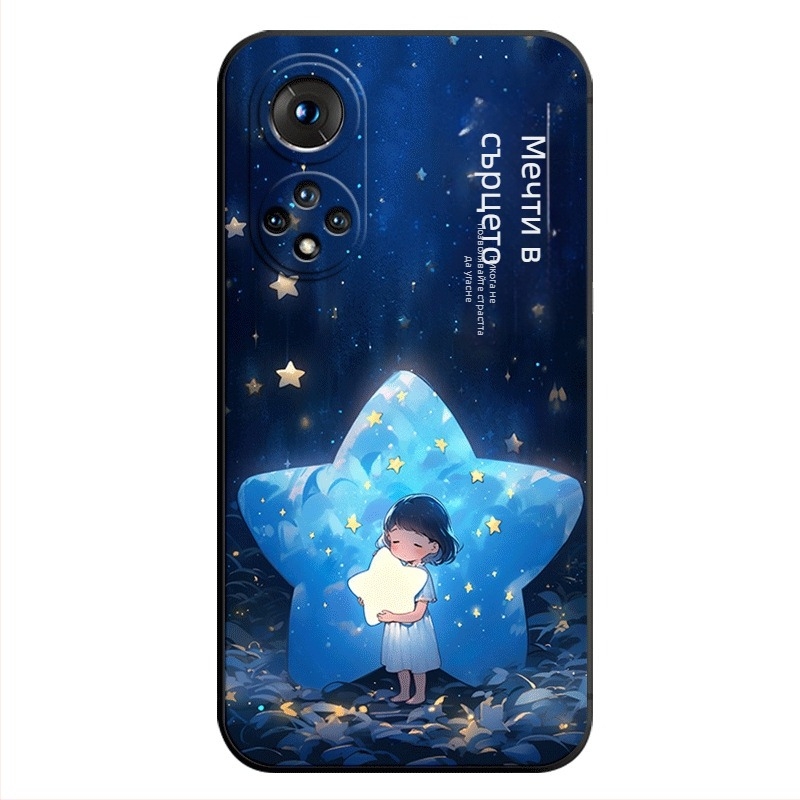 Калъф за телефон за Honor 50 NTH-AN00 – карикатурен стил, мек силикон, мътен финиш, защита от падане