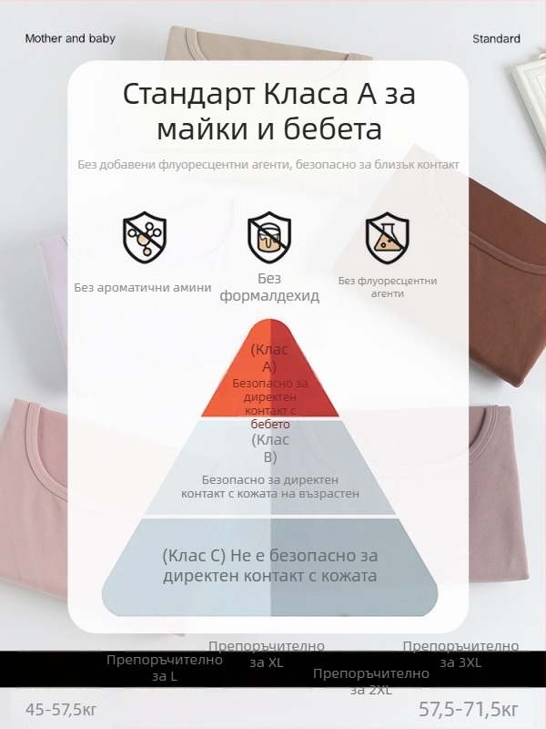 Комплект майчин термално облекло за есен и зима, чист памук, след раждането, за кърмене, пижама за жени, голям размер