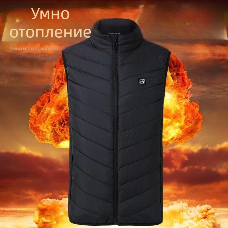 Памучно подплатена жилетка без ръкави, полиестерна основна материя, полиестров пълнеж, без качулка, джоб с цип