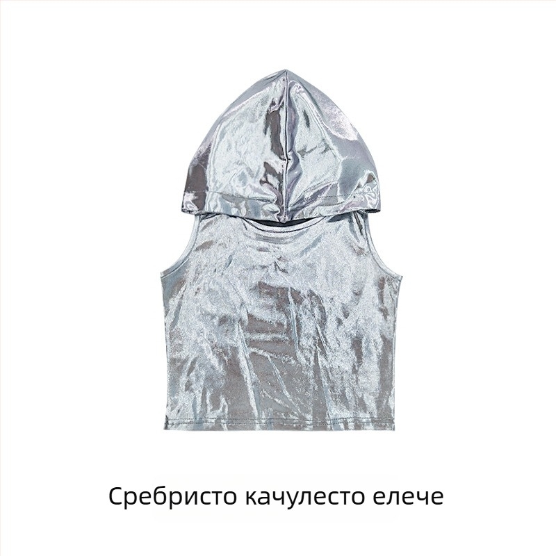 Детски хип-хоп костюм за сценично изпълнение за момичета – джаз танц стил, 100% полиестер, пролет 2025, възраст 3–8 години