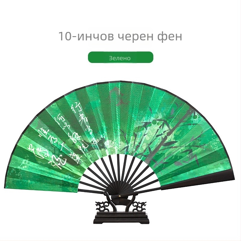 Сгъваем бамбуков фен за танцова практика – китайски стил, марка Yuhong