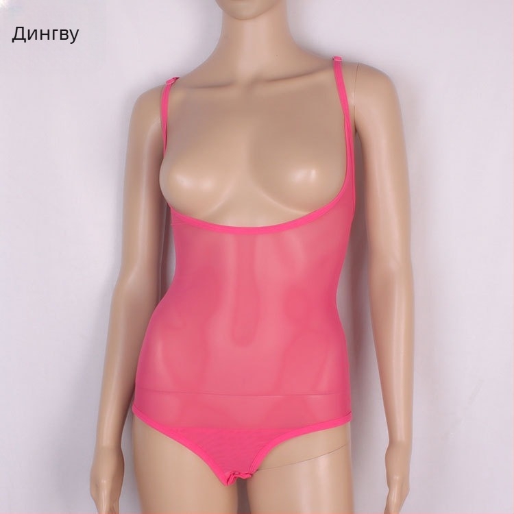 Топ Belly dance - прозрачен мрежест плат, основна материя найлон 70–80%, стил жилетка‑една част, за тренировъчно облекло