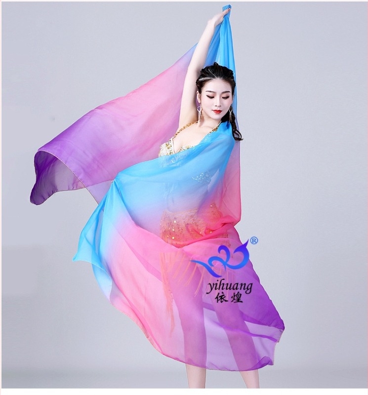 Шифонен шал за Belly Dance - Полиестерова материя, Неутрален пол, Приложения: Belly Dance, Opening Dance, Indian Dance, Xinjiang Dance (Spring 2023)