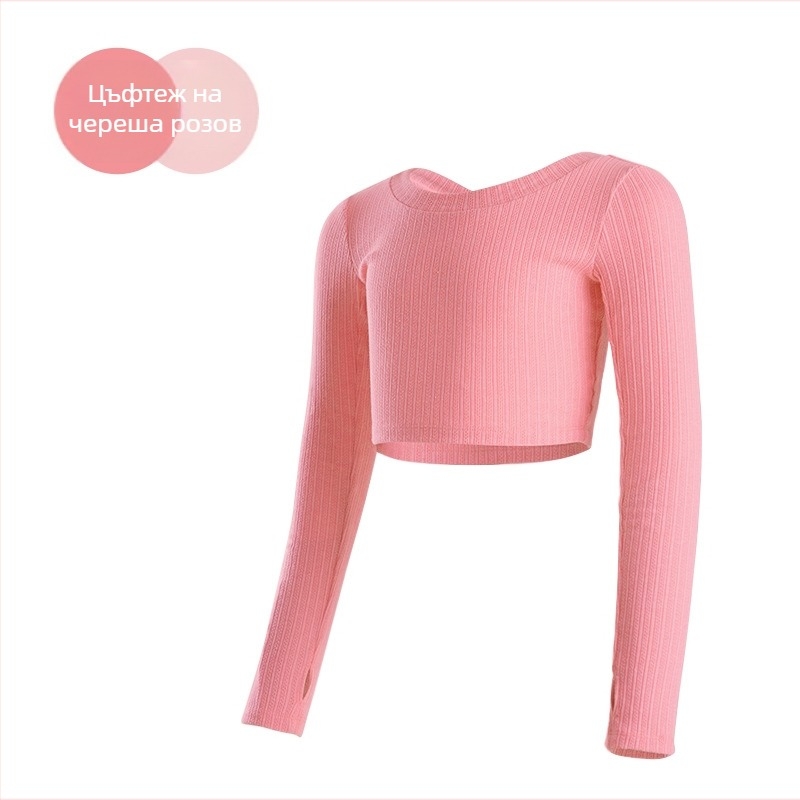 балетен тренировъчен топ за момичета, китайски стил, памук-вискоза смес 10–20%, есен 2024