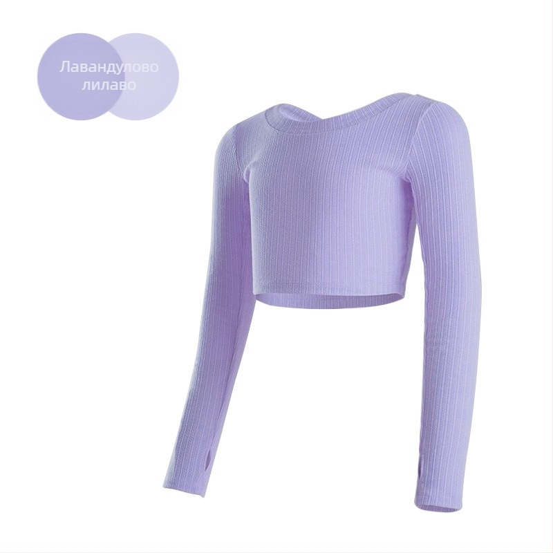 балетен тренировъчен топ за момичета, китайски стил, памук-вискоза смес 10–20%, есен 2024