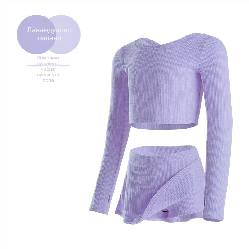 балетен тренировъчен топ за момичета, китайски стил, памук-вискоза смес 10–20%, есен 2024