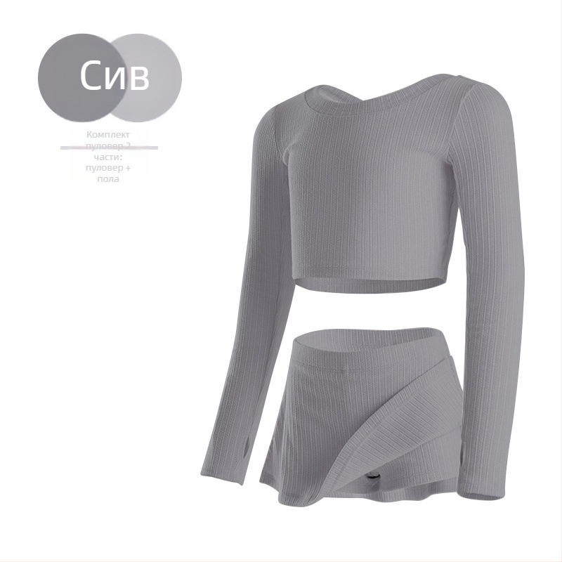 балетен тренировъчен топ за момичета, китайски стил, памук-вискоза смес 10–20%, есен 2024