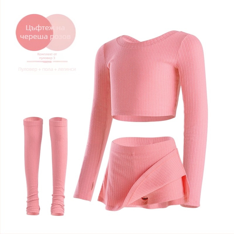 балетен тренировъчен топ за момичета, китайски стил, памук-вискоза смес 10–20%, есен 2024