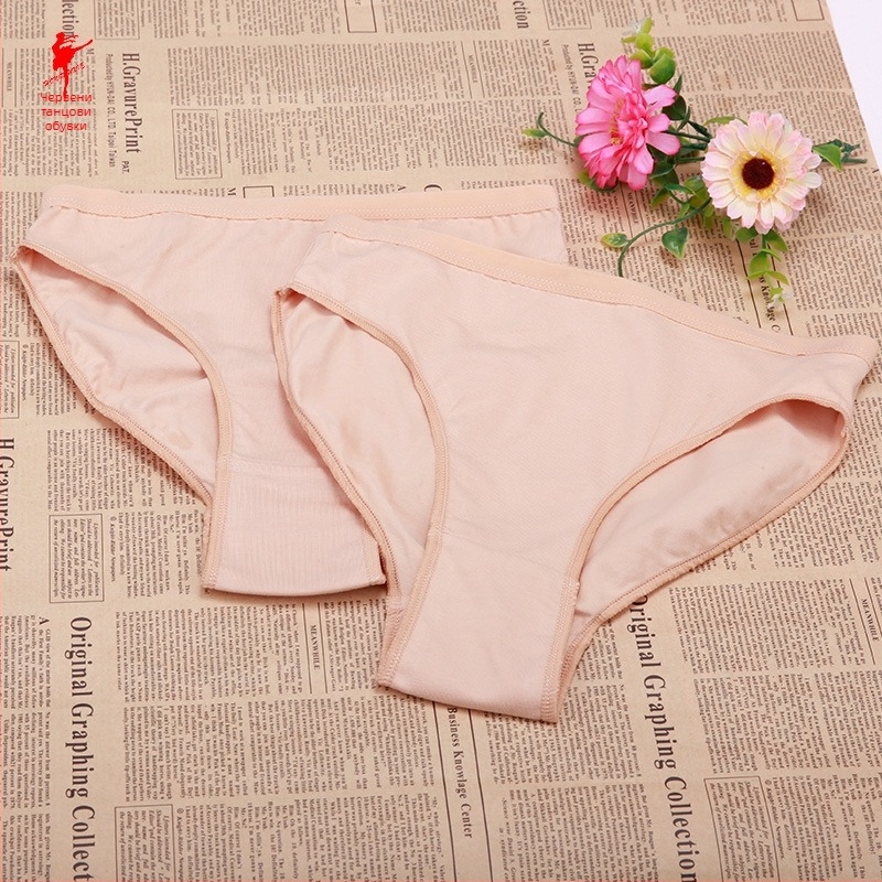 Дамски памучен балетен комбинизон с вградени долнища против оголване — балетна практика, високо изрязване