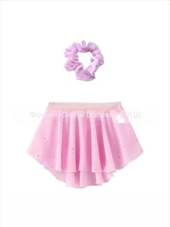 Детска балетна пола за тренировка (за деца 3–8 г.; лято 2025; полиестер 100%; мека обработка; за тренировки)