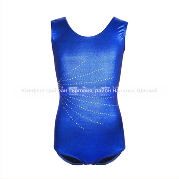 Балетно облекло за момичета с метален блясък, полиестер + еластан, за възраст 3–8 г., пролет и есен