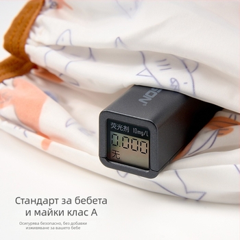 Детски водоустойчиви рукавни протектори с карикатурен принт, неутрален пол, найлон, корейски стил, за възраст 1–8 години, две чифта