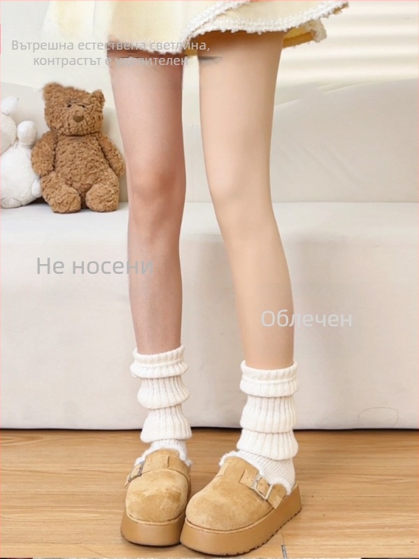 All-in-one термални панталони с подплата от флис, нейлон-спандекс смес 80–90%, дебели и топли, висока еластичност