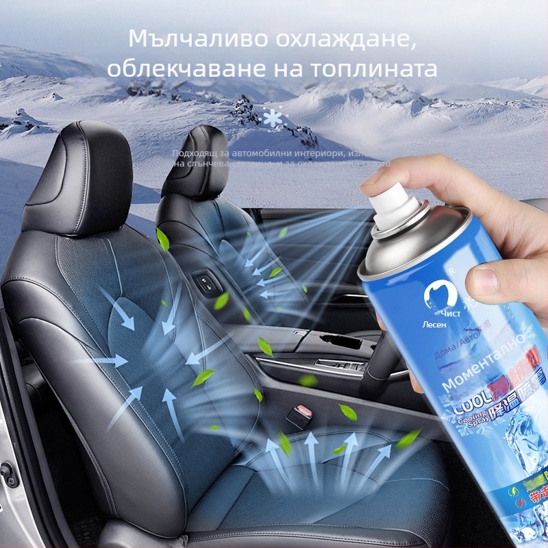 Yi Jie Liang охлаждащ спрей за автомобили, сух лед охладител, спортен антиперспирант, охлаждащо облекло | Бранд: Yi Jie Liang; Основни пазари: Япония, Южна Корея; Лицензиран частен етикет