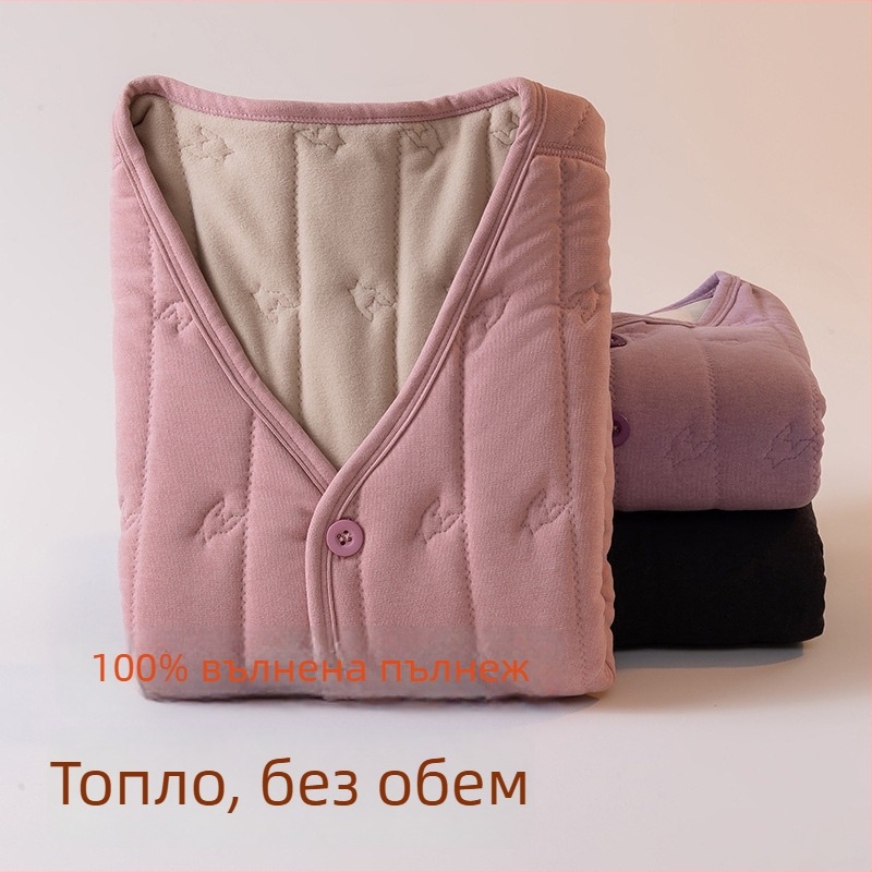 Дамска жилетка с флисово подплата, quilted дизайн, есенно-зимна 2025, стил елегантно пътуване, шарка кучешки зъби, плат вискоза-полиестер (90–95% полиестер), средна дължина